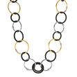 TENO Edelstahl teils vergoldet und PVC, Ring, 80 cm, Ringe, 1 Stück