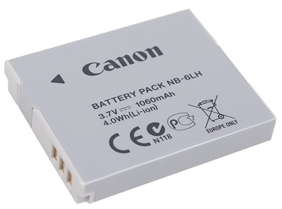 CANON NB-6LH, 1060 mAh, 3.7 V