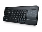 LOGITECH K400 Wireless Touch Keyboard, 2.4 GHz, Unifying, USB, 2x AA