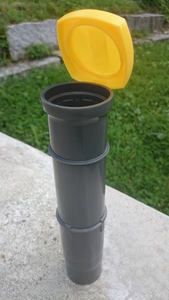 STEWI Bodenhülse aus Kunststoff, mit Deckel, Ø: 50 mm