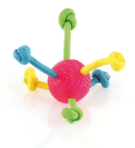 SWISSPET Schnurball, 6.5 cm, rosa, schwimmfähig, NTM, 1 Stück