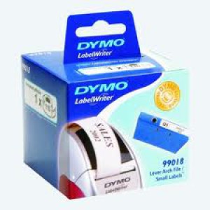DYMO Ordner-Etikett schmal, weiss, 190x380mm