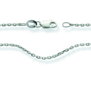  Halskette Silber, Anker, 450 mm