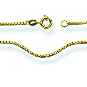  Halskette 750/18 K Gelbgold, Venezianer, 600 mm
