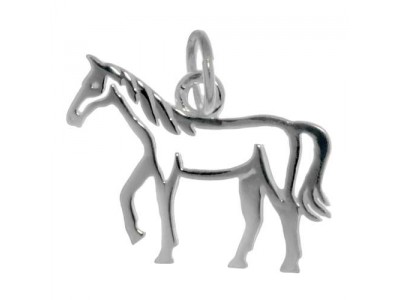 Silber, 20 mm, Pferd
