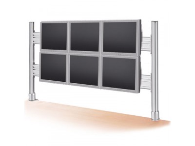 ROLINE LCD-Brücke, 6x 56 cm, Tischklemmmontage