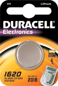 DURACELL CR1620 Lithium, 3.0 V, 1 Stk.