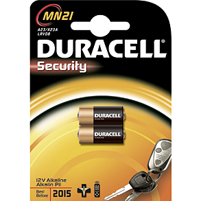 DURACELL Security MN21, Alkaline, 12.0 V, 2 Stk., A23, LRV08, V23GA