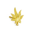  Gelbgold, 375/9 K, Pflanzen, Cannabisblatt, 1 Stück