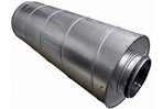 Rohrschalldämpfer 900x200 mm, 100-100 mm, Schalldämpfer