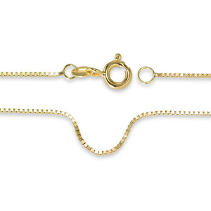  Halskette 375/9 K Gelbgold, Venezianer, 400 mm