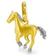  Anhänger 750/18 K Gelbgold Pferd, bicolor